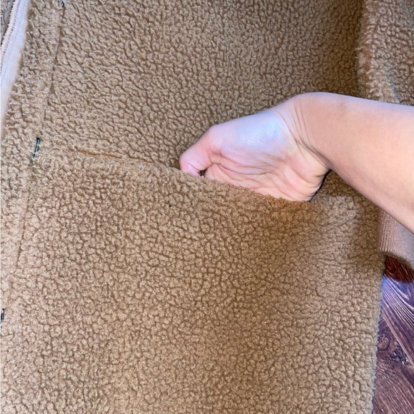 Madewell Sherpa cocoon coat size medium - Picture 2 of 6